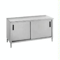 Advance Tabco CBSS2410 Work Table Cabinet Base with Sliding Doors 24 Deep x 120 Long