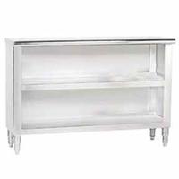 Advance Tabco DC154 Plate or Dish Cabinet 48 Long x 15 Front to Back Open Base 14 Gauge Top 18 Gauge Body
