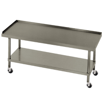 Advance Tabco ES304C Equipment Stand 30 Front to Back x 48 Left to Right 14 Gauge Stainless Steel Top Stainless Legs and Under
