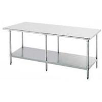 Advance Tabco SS3610 Work Table 14 Gauge Stainless Steel Top Stainless Undershelf and Legs 6 36 x 120 Length Premium Series