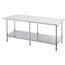 Advance Tabco SS369 Work Table 14 Gauge Stainless Steel Top Stainless Undershelf and Legs 6 36 x 108 Length Premium Series