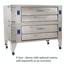 Bakers Pride Y602 Pizza Deck Oven Double Deck 60 Wide x 36 Deep Decks 2 8 High Sections Ceramic Decks Gas 240000 BTU