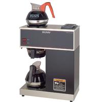 Bunn 332000000 12 Cup Coffee Brewer 1 Lower and 1 Upper Warmer Pourover VPR0000 Black Decanters Sold Separately