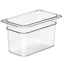 Cambro 46CW135 Polycarbonate Food Pan 14 Size 6 Deep Clear NSF Priced Each Minimum Purchase 6 Pans