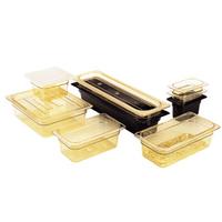 Cambro 24HP110 Food Pan Half Size 20726 x 1234 x 4 Deep BLACK Polysulfone High Temperature NSF Priced Each Sold in Cases of 6