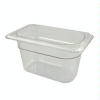 Cambro 94CW135 Food Pan 19 Size Clear Polycarbonate 4 Deep NSF Camwear Series Priced Each Purchased in Units of 6