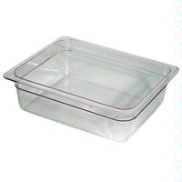 Cambro 24CW135 Food Pan 12 Size Clear Polycarbonate 4 Deep NSF Camwear Series Priced Each Purchased in Units of 6