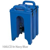 Cambro 1000LCD186 Beverage Carrier Insulated Plastic 10 Gallon NAVY BLUE NSF Camtainer Series