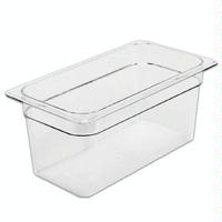 Cambro 36CW135 Food Pan 13 Size Clear Polycarbonate 6 Deep NSF Camwear Series Priced Each Purchased in Units of 6