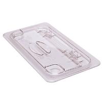 Cambro 20CWLN135 FlipLid Food Pan Cover 12 Size Notched Hinged Polycarbonate Clear Priced Each Sold in Cases of 6