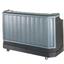 Cambro BAR730189 Cambar Portable Bar 7234 L Poly Construction Includes 80 lb Ice Sink with Cover Two Tone Brown Mahogany