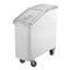 Cambro IBS20148 Ingredient Bin Mobile 21 Gallon Capacity Molded Polyethylene with Sliding Cover 3 Casters White