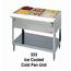 Duke 334 Cold Food Table Ice Cooled Accommodates 4 Pans 5838Length Aerohot Series