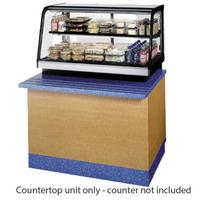 Federal Industries CRR3628SS Curved Glass Refrigerated Countertop Food Display Case 36 Long Self Serve Cut Out Rear Mount Signature Series