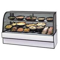 Federal Industries CGR7748CD Deli Case Refrigerated Curved Glass Double Shelf 77 Length x 48 High