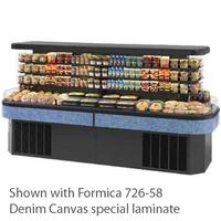 Federal Industries IMSS120SC2 Island Refrigerated Self Serve Merchandiser 120L x 40W x 57H Two Tiers of Shelving
