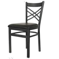Eukya CH210K01 Metal Crossback Chair Priced Each Sold in Pallets of 16 Ships Seat Unassembled