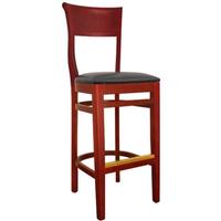 Eukya BS625 Wood Queen Anne Bar Stool Priced Each Sold in Pallets of 8