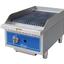 Globe GCB15GSR CharBroiler Countertop Gas Radiant 15 Wide 40000 BTU Every 12 Manual Controls Stainless Steel Radiants