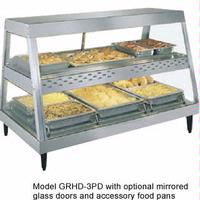 Hatco GRHD3PD Heated Food Display Case 3 Pan Dual Shelf GloRay GloRay Series