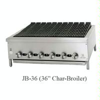 Jade JB12 CharBroiler Countertop Gas Radiant 12 Wide 15000 BTU Every 6 Manual Controls Supreme Series