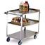 Lakeside 444 Utility Cart 500 Lb Capacity Stainless Steel 3 21 x 35 Shelves 5 Casters