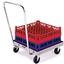 Lakeside 450 Dishrack Glassrack Dolly with Pushhandle Single Stack for 20 x 20 Racks Stainless Steel 200 Lb Capacity 4 Casters NSF