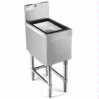 Eagle Group B18IC19 Underbar Ice Chest Stainless Steel 18 Long x 19 Front to Back Ice Bin 1012 Deep 50 Lb Capacity SpecBar2000 Series