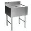 Eagle Group WB318 Underbar Workboard 36 Length x 20 Front to Back Drainboard Top with Center Drain 1800 Series