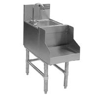 Eagle Group BS1419 Blender Station with Sink Deck Mounted Faucet 14L x 19 Front to Back 958 x 958 x 6 sink bowl