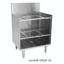 Eagle Group WBGR1824 Glass Rack Storage Cabinet 18 Long x 24 Front to Back 2 Rack Capacity Drain Board Top and Drain