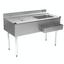 Eagle Group CWS518R Underbar Cocktail Workstation WITHOUTCold Plate 60 Length x 20 Front To Back 24 Ice Bin Right 75 Lb Capacity 36 Drain board Left 24 Speedrail 1800 Series
