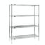 Eagle Group S4742460C Wire Shelving Starter Kit 4 24W x 60L Shelves 4 74 Posts Chrome Plated Finish NSF
