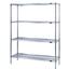 Eagle Group S4741830S Wire Shelving Starter Kit 4 18W x 30L Shelves 4 74 Posts Stainless Steel Finish with Microgard NSF