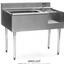 Eagle Group BM6218R7 Underbar Cocktail Workboard 62 Wide x 20 Front to Back 24 Drainboard Left 24 Ice Bin Center 75 Lbs Capacity with 7Cir Coldplate 14 Blender Recess Right 1800 Series