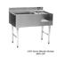 Eagle Group BM6222L Underbar Drainboard Ice Bin Blender Unit 62 Long x 24 Front to Back 24 Drainboard Right 24 Ice Bin WITHOUT Coldplate Center 14 Blender Recess Left 2200 Series