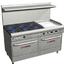 Southbend 4601DD2GR Range 60 Wide 6 NonClog Burners with Standard Grates 33000 BTU 24 Manual Griddle Right With Two Standard Ovens 45000 BTU Ultimate Series