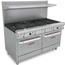 Southbend X4601DD Range 60 Wide 10 Burners with Standard Grates 33000 BTU With Two Standard Ovens 45000 BTU Ultimate Series