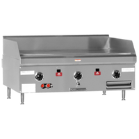 Southbend HDG72 Griddle Countertop gas 72 Length 30000 BTU Every 12 1 Griddle Plate Thermostatic Controls Electronic Ignition Battery