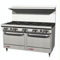 Southbend S60AA Range 60 10 Burners 28000 BTU With 2 26 Convection Ovens 35000 BTU S Series