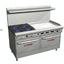 Southbend S60AA3GR Range 60 4 Burners 28000 BTU 36 Manual Griddle right With 2 26 Convection Ovens 35000 BTU S Series