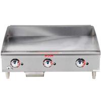 Star 636TF 36 Gas Countertop Griddle 28300 BTU Every 12 1 Thick Plate Thermostatic Controls