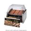 Star 30CBD Hot Dog Grill Rollers with Built in Unheated Bun Drawer 30 Dogs and 32 Buns Sneezeguard Sold as Additional Accessory