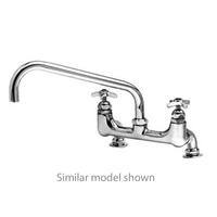 TS Brass B0295 Kettle and Pot Sink Faucet Deck Mounted 24 Double Joint Swing Nozzle 34 IPS Female Inlets