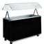 Vollrath 38713 Cold Food Table Ice Cooled 3 Pan 46 Long x 24 Wide 35 Work Surface Complete with Buffet Breath Guard Black Affordable Portable Series