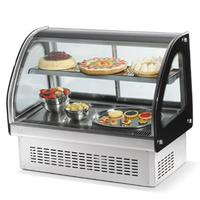 Vollrath 40842 Deli Case Refrigerated Curved Glass Front 2 Shelves 36 Wide x 33 High Drop In Cabinet