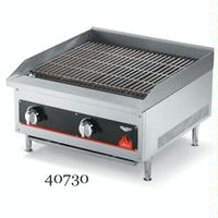 Vollrath 407292 CharBroiler 18 Length Countertop Radiant and Lava Rock Gas 60000 BTU 3 Controls Cayenne Series