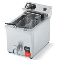Vollrath 40709 Fryer Electric Countertop 15 Lb Oil Capacity Single Frypot with Twin Basket Cayenne Series