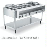 Vollrath 38119 Hot Food Table 5 Wells Individual Sealed Wells With Drains 700 Watts Per Well ServeWell Series
