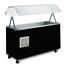 Vollrath 38707 Hot Food Table 3 Pan 46 Long x 24 Wide 35 Work Surface Complete with Buffet Breath Guard Black Affordable Portable Series